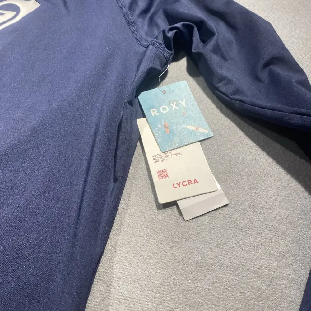 Roxy Girls Rash Guard NWT Small Stain